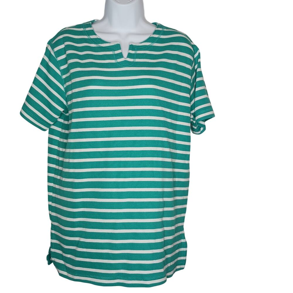 Bechamel Ribbed Striped Tunic Style Top Size Medium